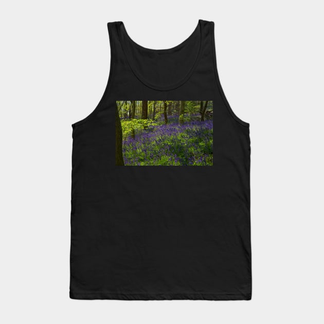 Spring Bluebell Woodlands Tank Top by MartynUK